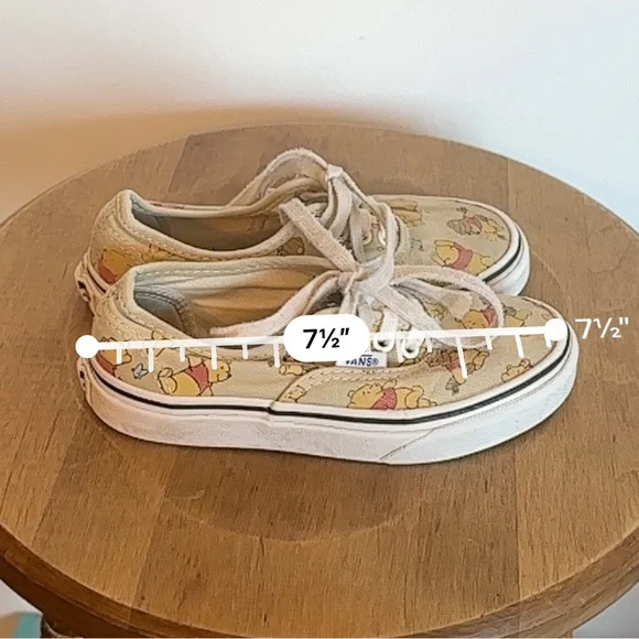 VANS Winnie the Pooh Kids Sneakers Size 13 Honey Pot Toddlers Runners Shoes - Picture 14 of 16